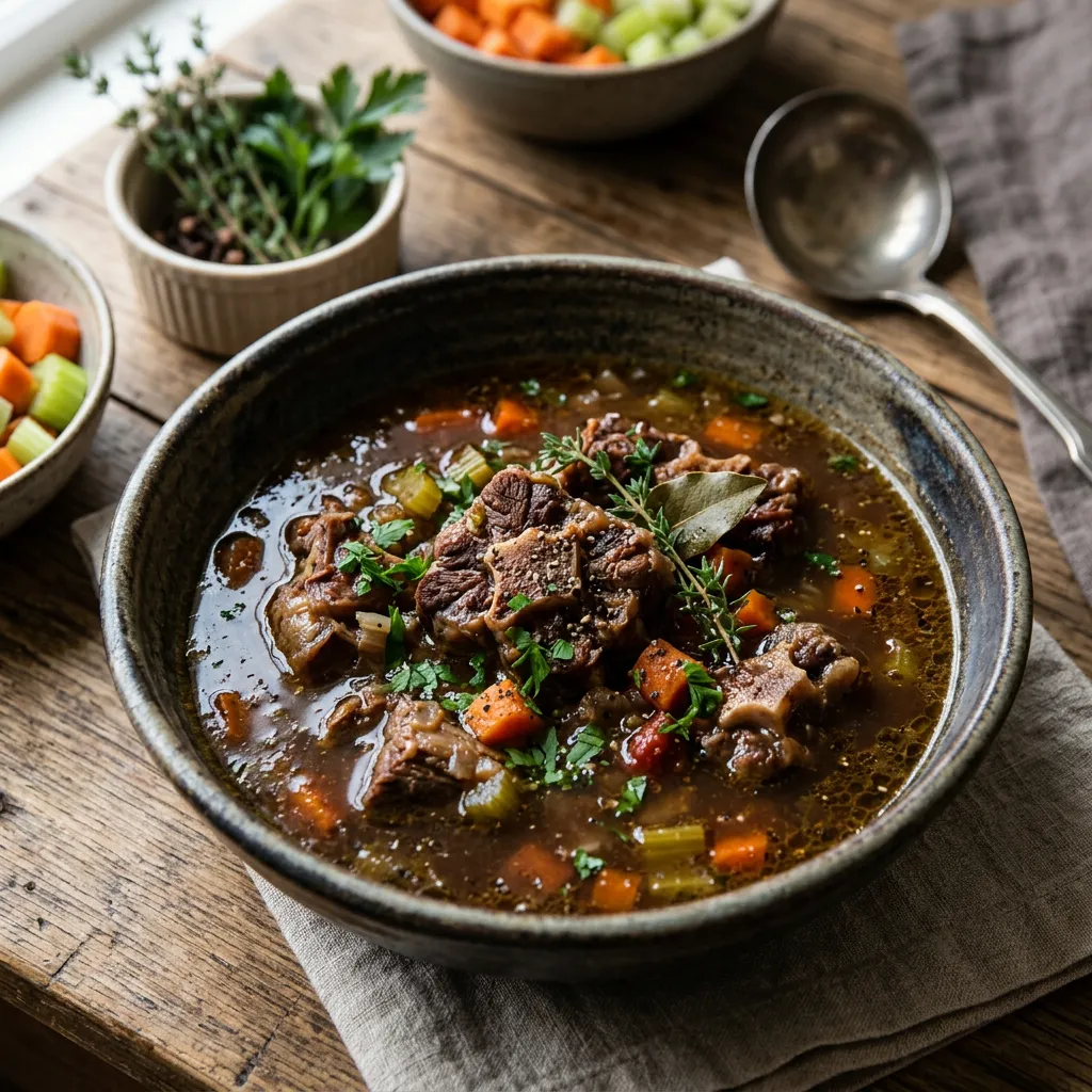 Homemade Oxtail Soup