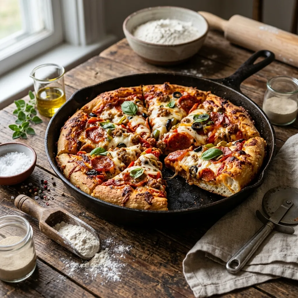 Homemade Pan Pizza Dough