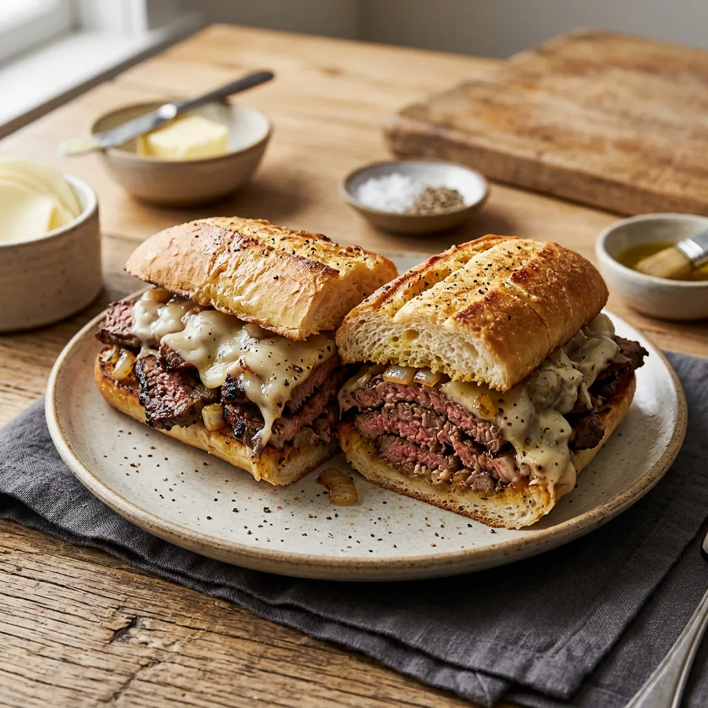 Homemade Philly Cheesesteak Recipe