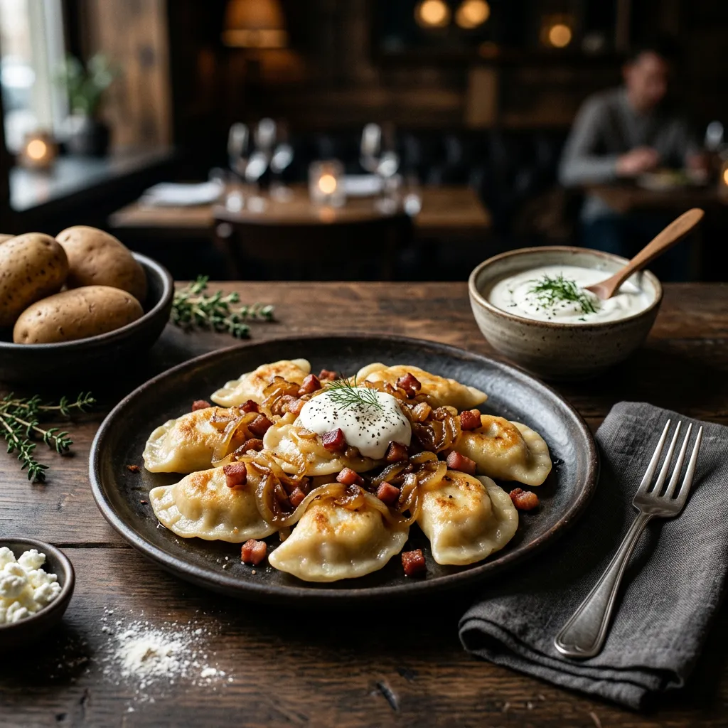Homemade Pierogi Ruskie (Potato-Cheese Pierogi)