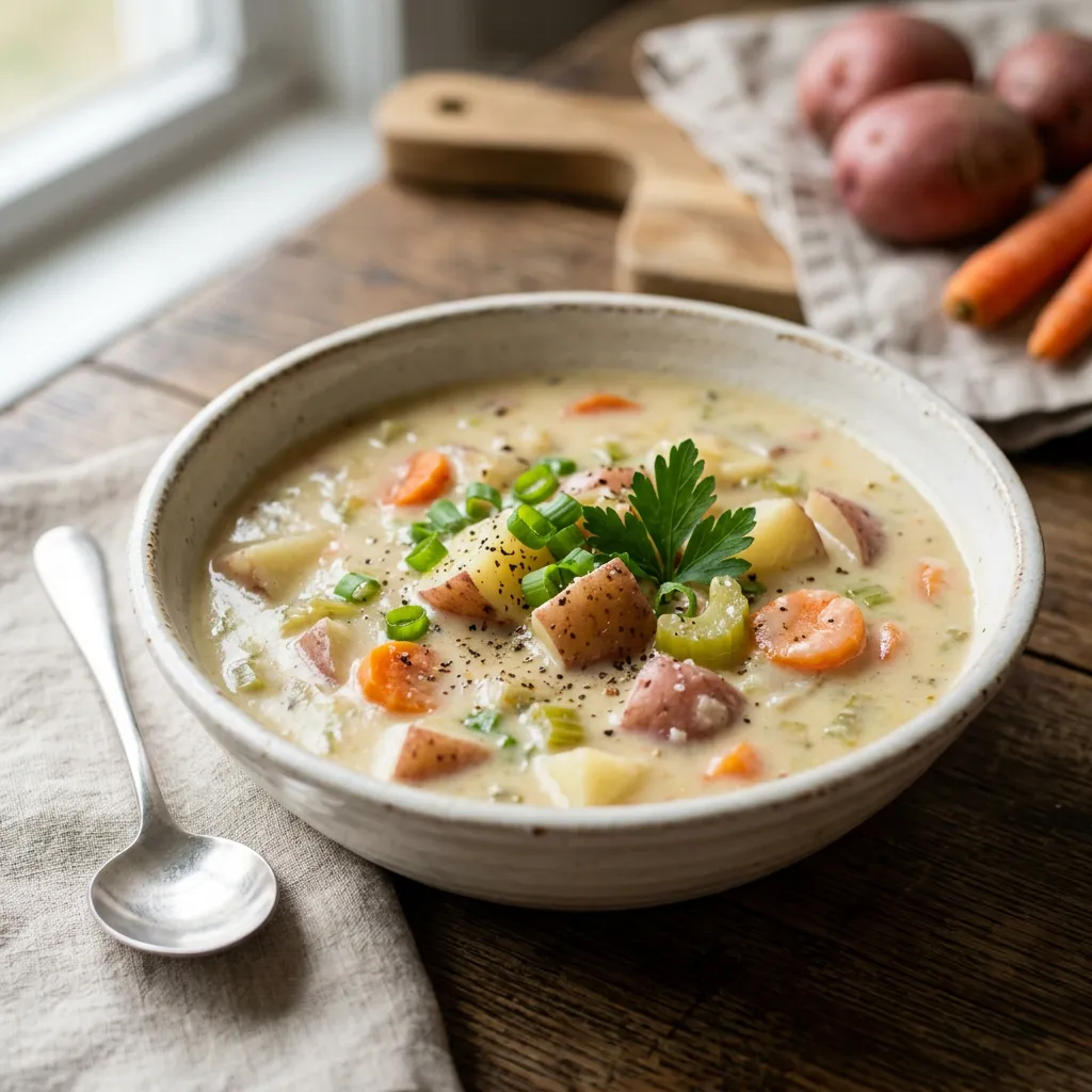 Homemade Slow Cooker Potato Soup