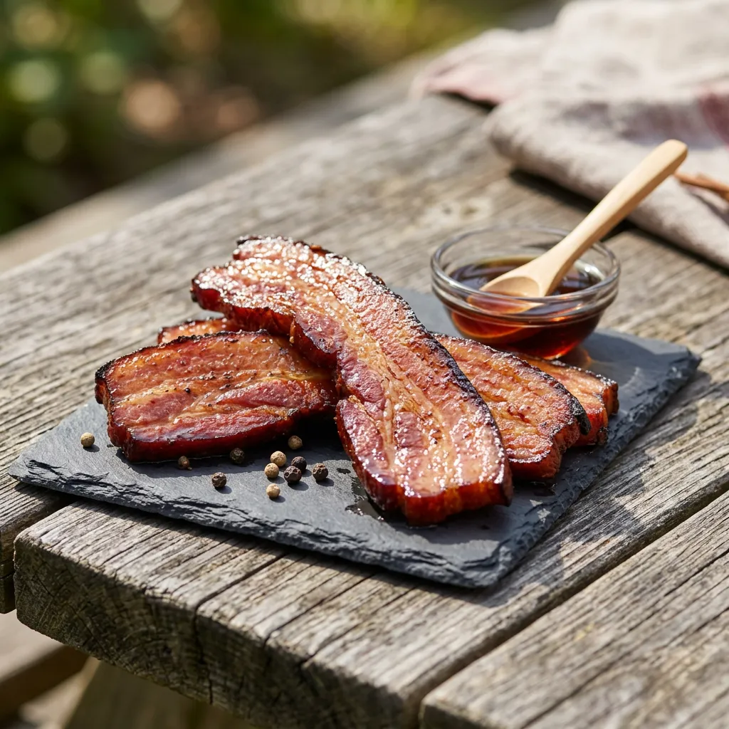 Homemade Smoked Maple Bacon