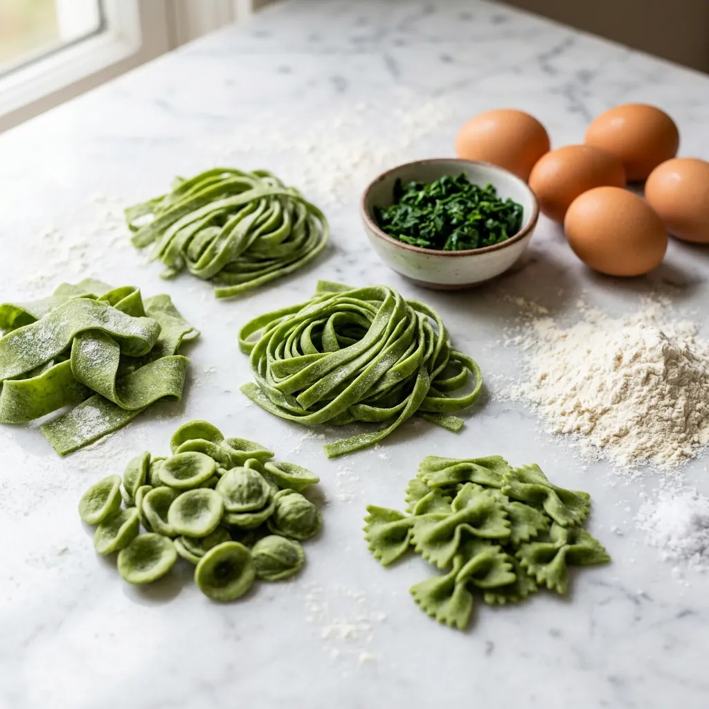 Homemade Spinach Pasta Dough