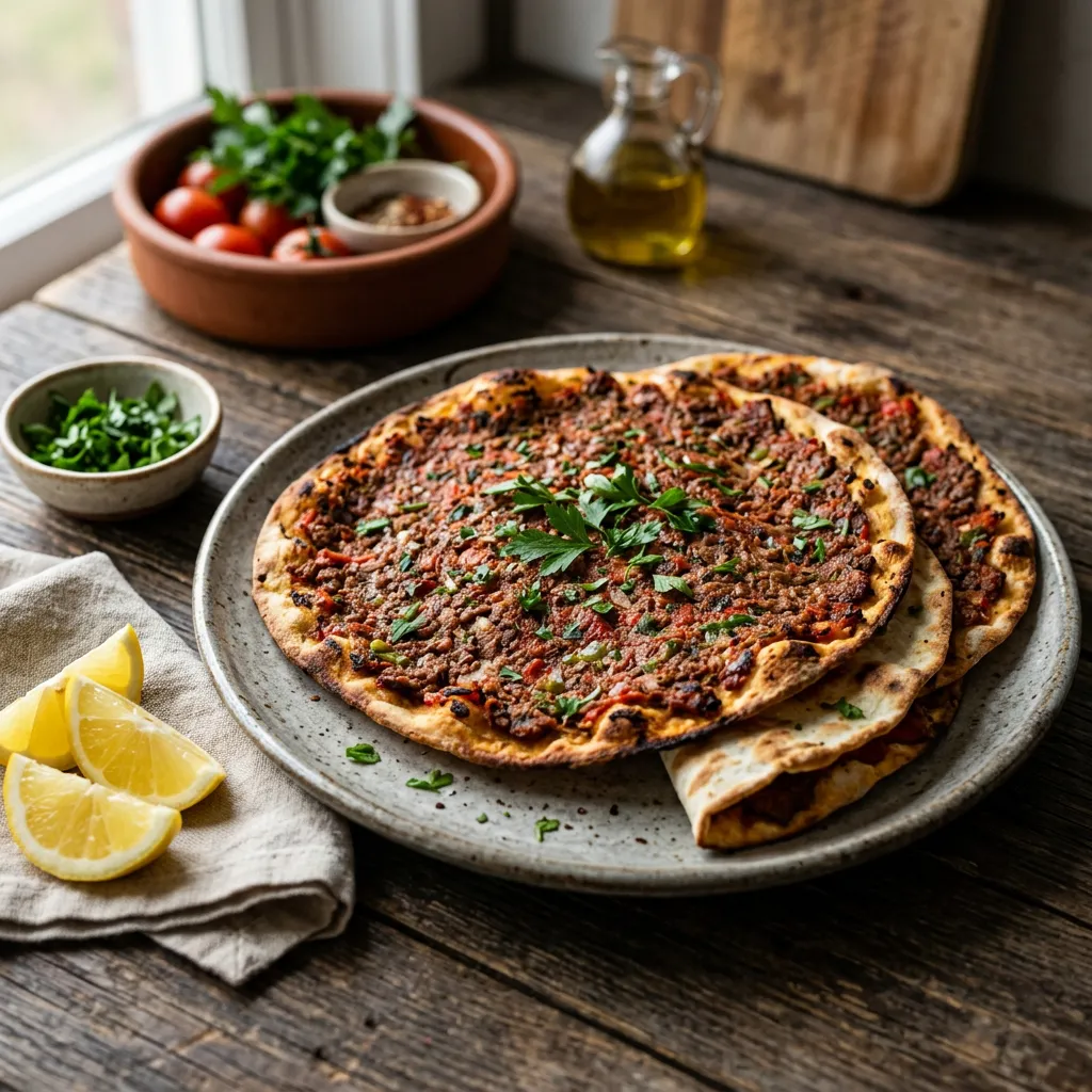 Homemade Turkish Lahmacun