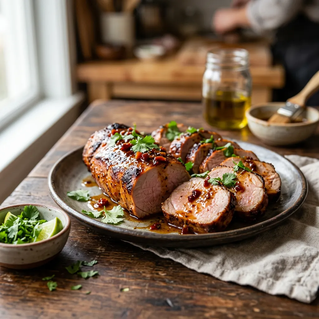 Honey Chipotle Glazed Pork Tenderloin
