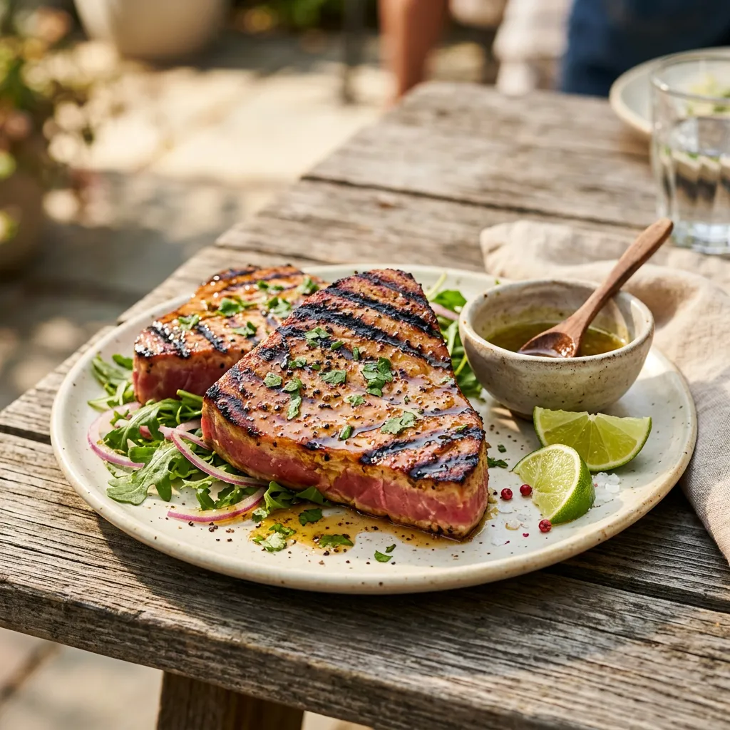Honey Lime Glazed Grilled Ahi Tuna