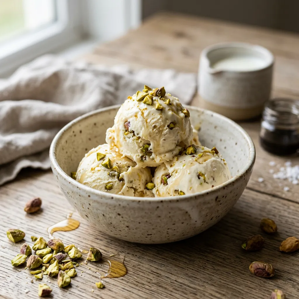 Honey Pistachio Ice Cream