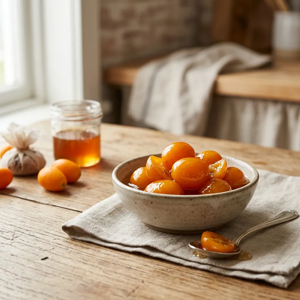 Honeyed Preserved Kumquats