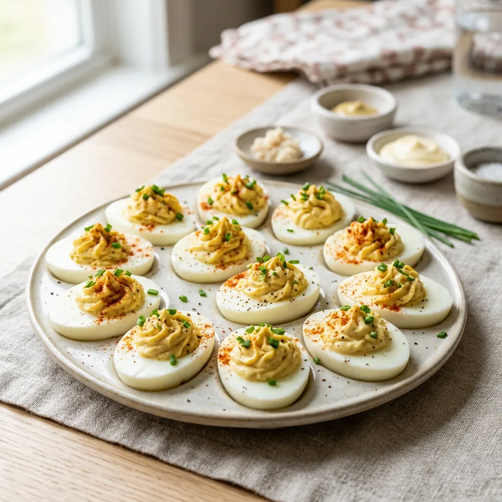 Horseradish Deviled Eggs