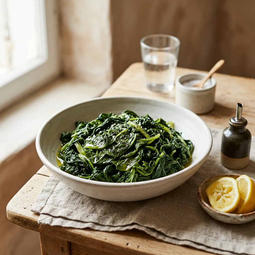 Horta Vrasta: Boiled Leafy Greens