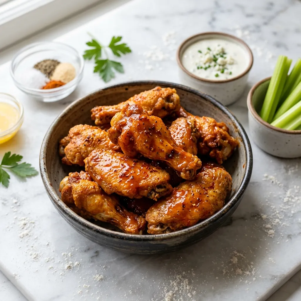 Hot and Spicy Baked Chicken Drumettes or Wings