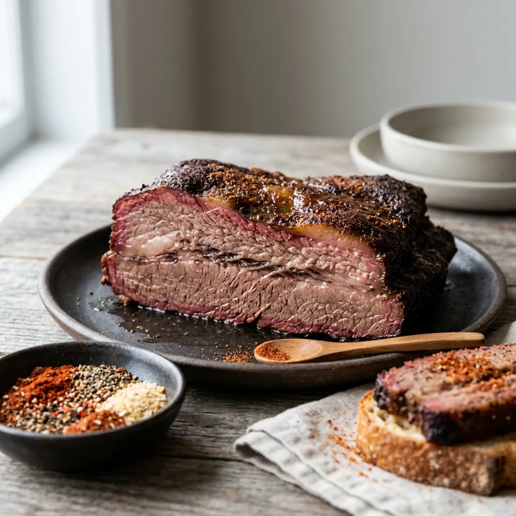 Hot and Spicy Smoked Brisket