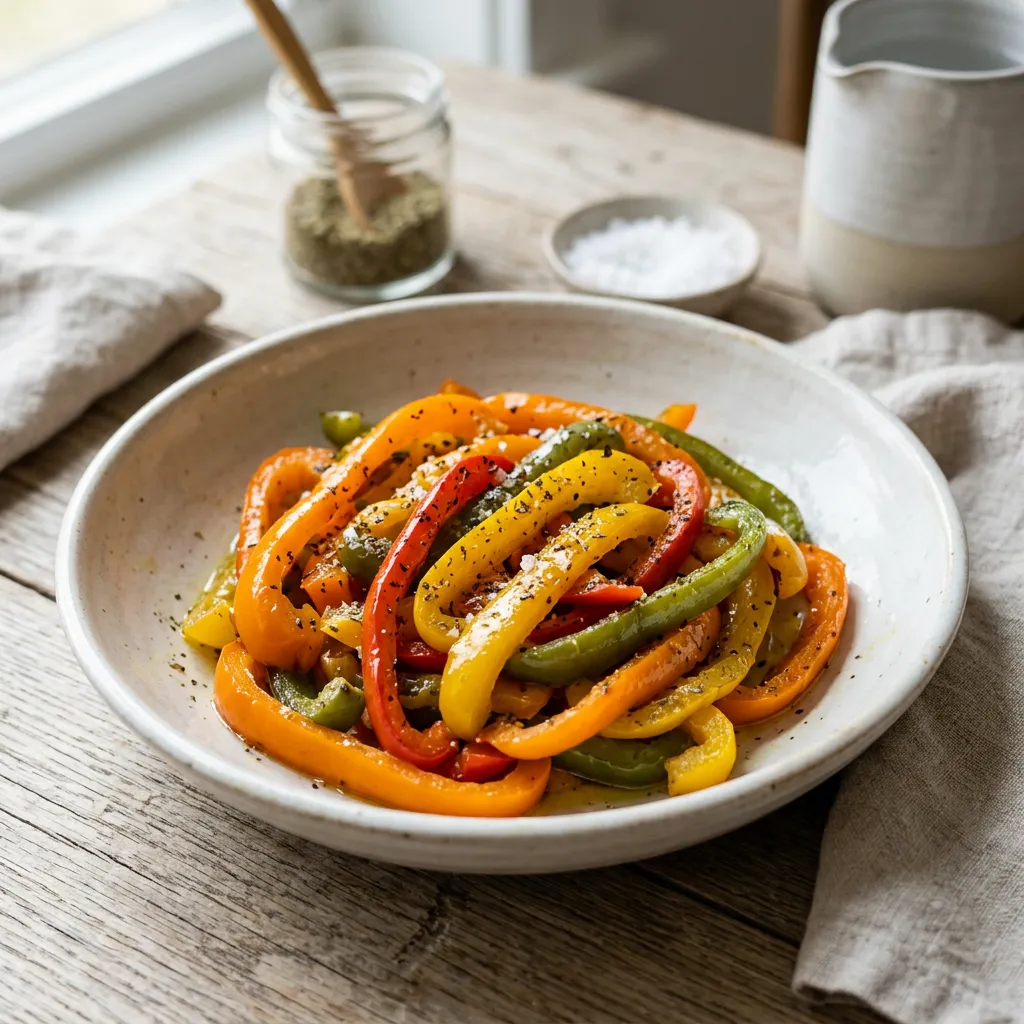 Finished How to Cook Pan-Roasted Peppers in 10 Minutes dish