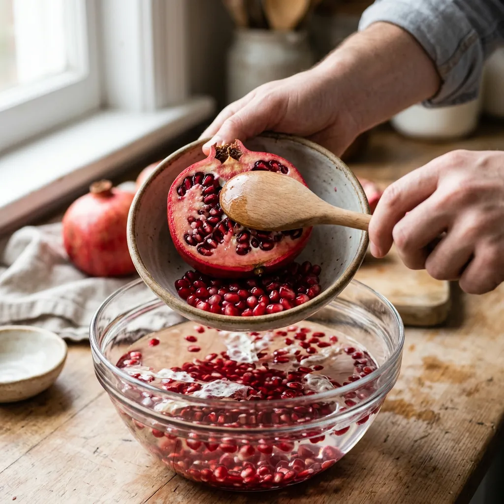 How to Cut Open and Eat a Pomegranate