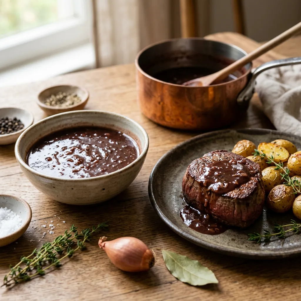 How to Make a Classic French Bordelaise Sauce
