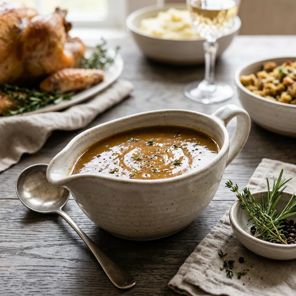 How to Make Basic Turkey (or Chicken) Gravy