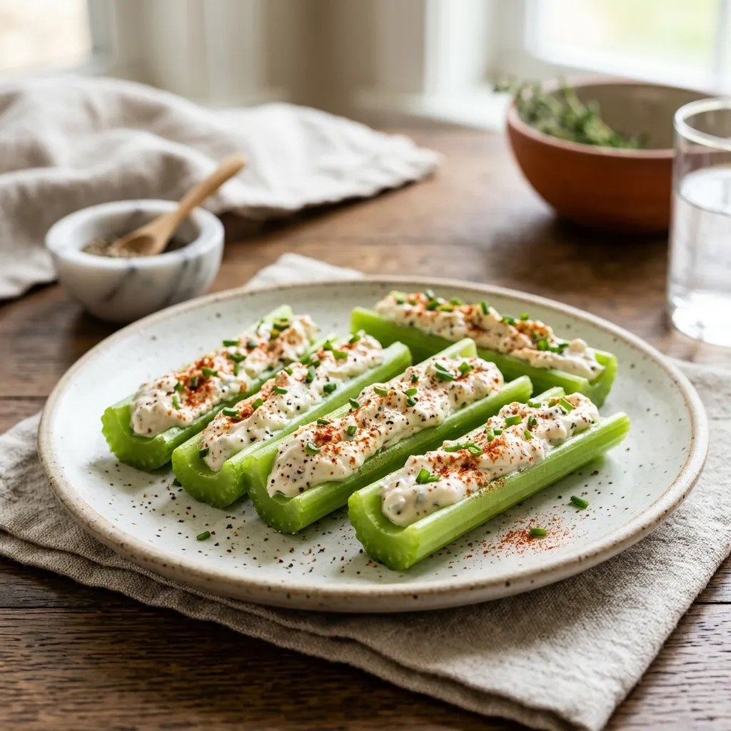 How to Make Cream Cheese-Stuffed Celery