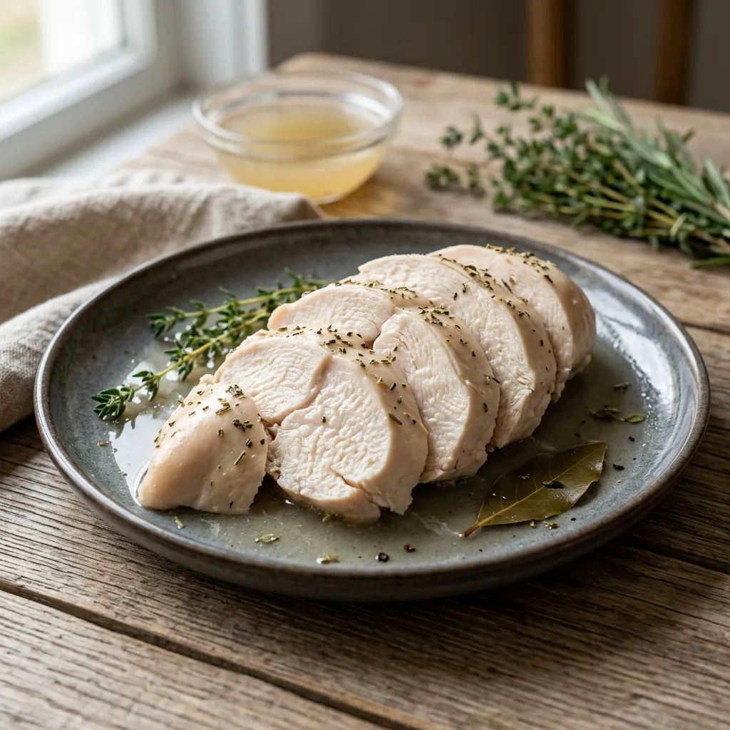 How to Make Perfectly Poached Chicken Breasts