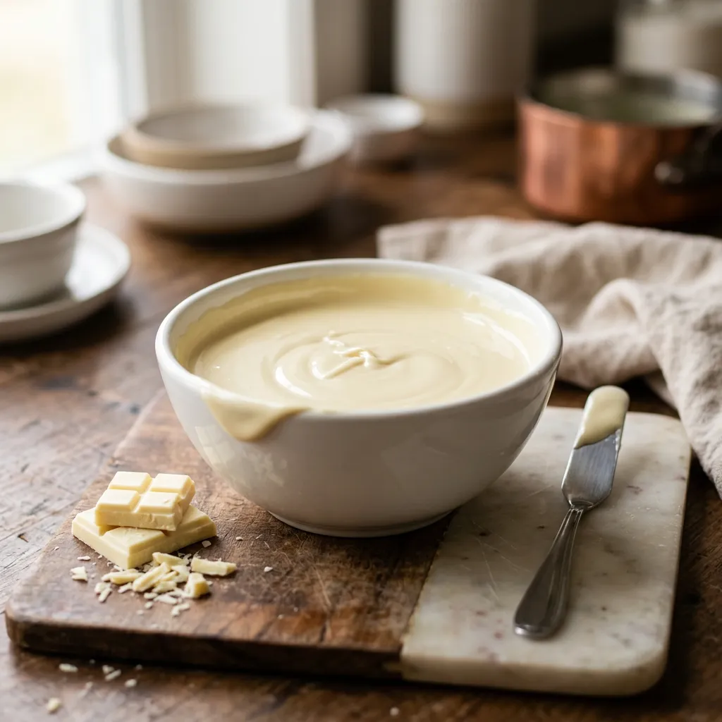 Finished How to Temper White Chocolate dish