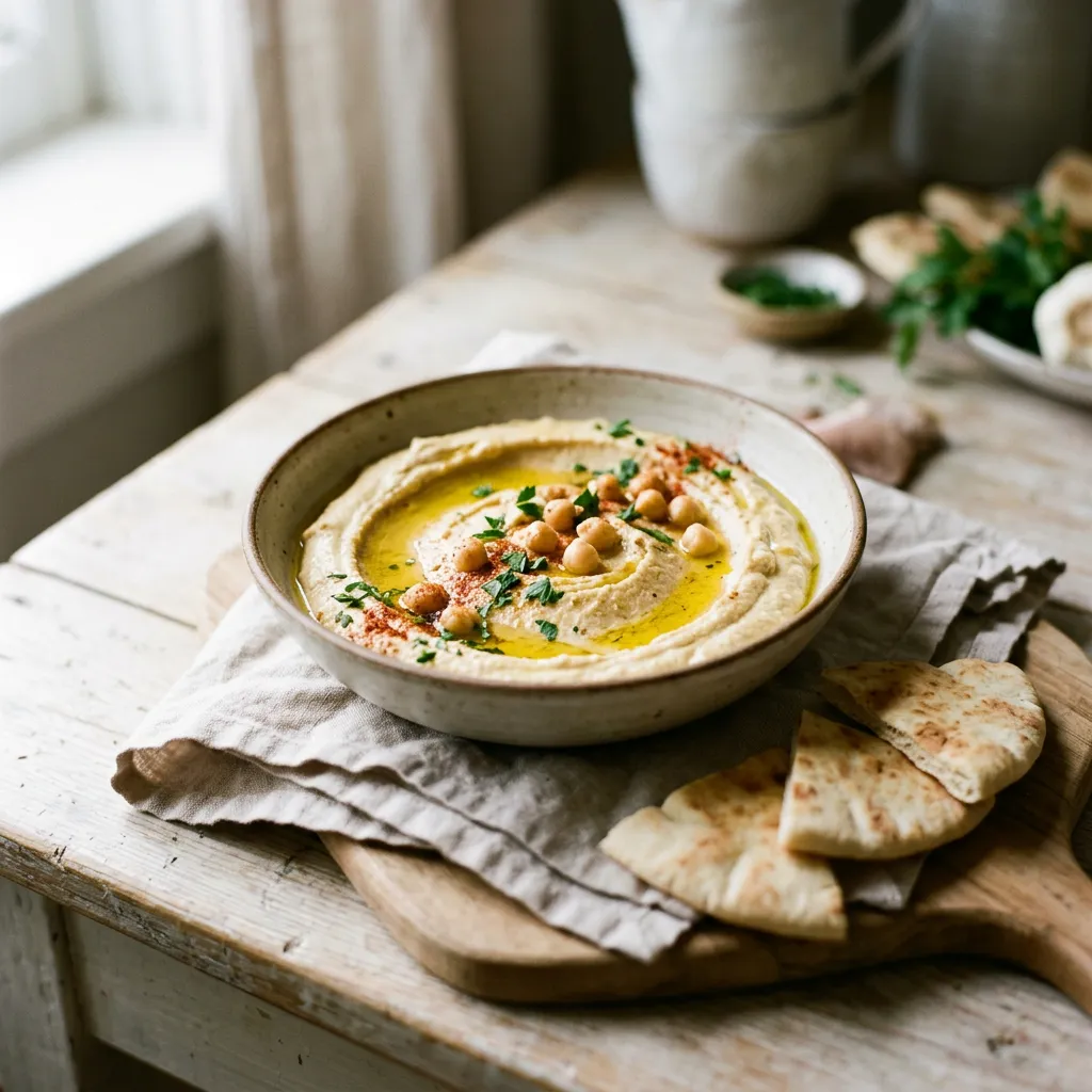 Hummus With Sesame Oil