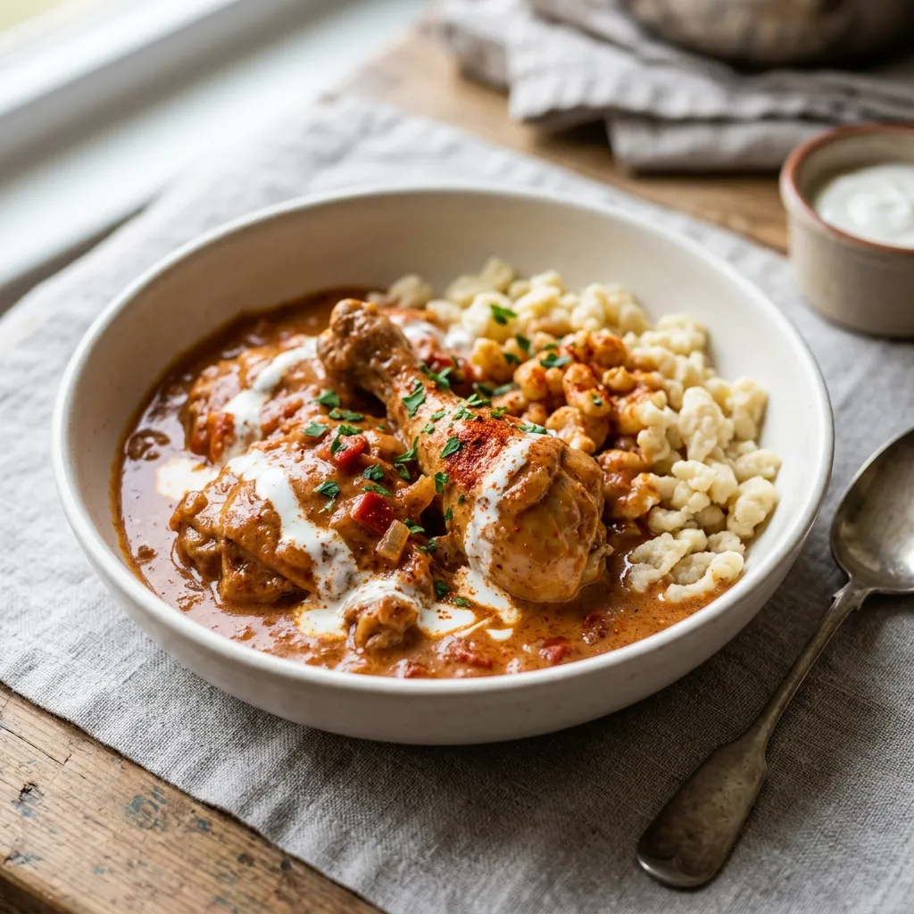 Hungarian Chicken Paprikash Recipe