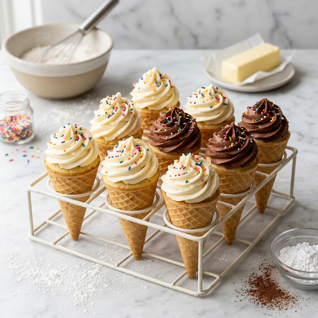 Ice Cream Cone Cupcakes Recipe