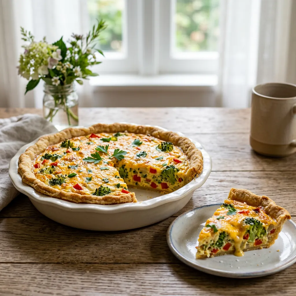 Impossible Broccoli (or Cauliflower) Pie Recipe