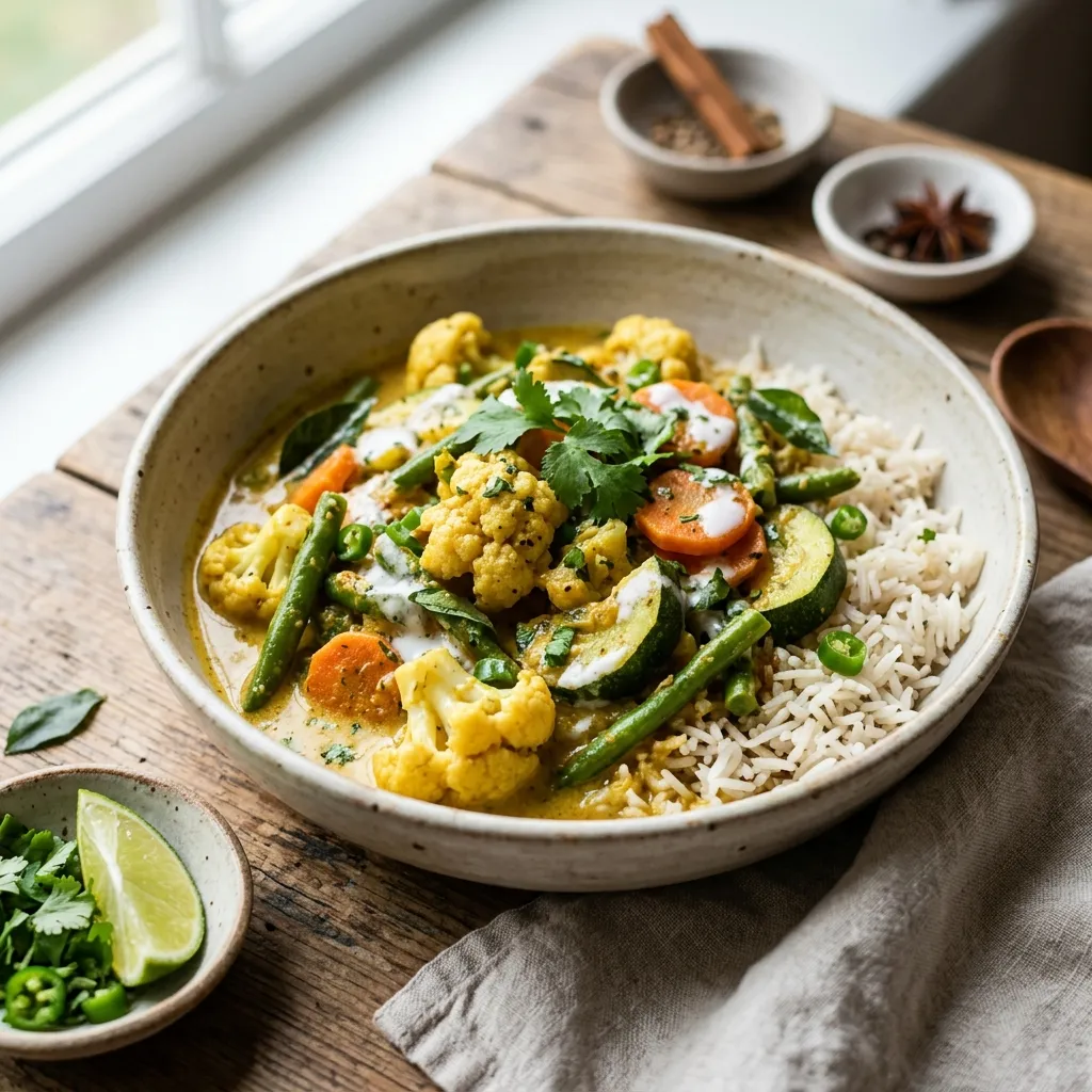 Indian Coconut Vegetable Curry