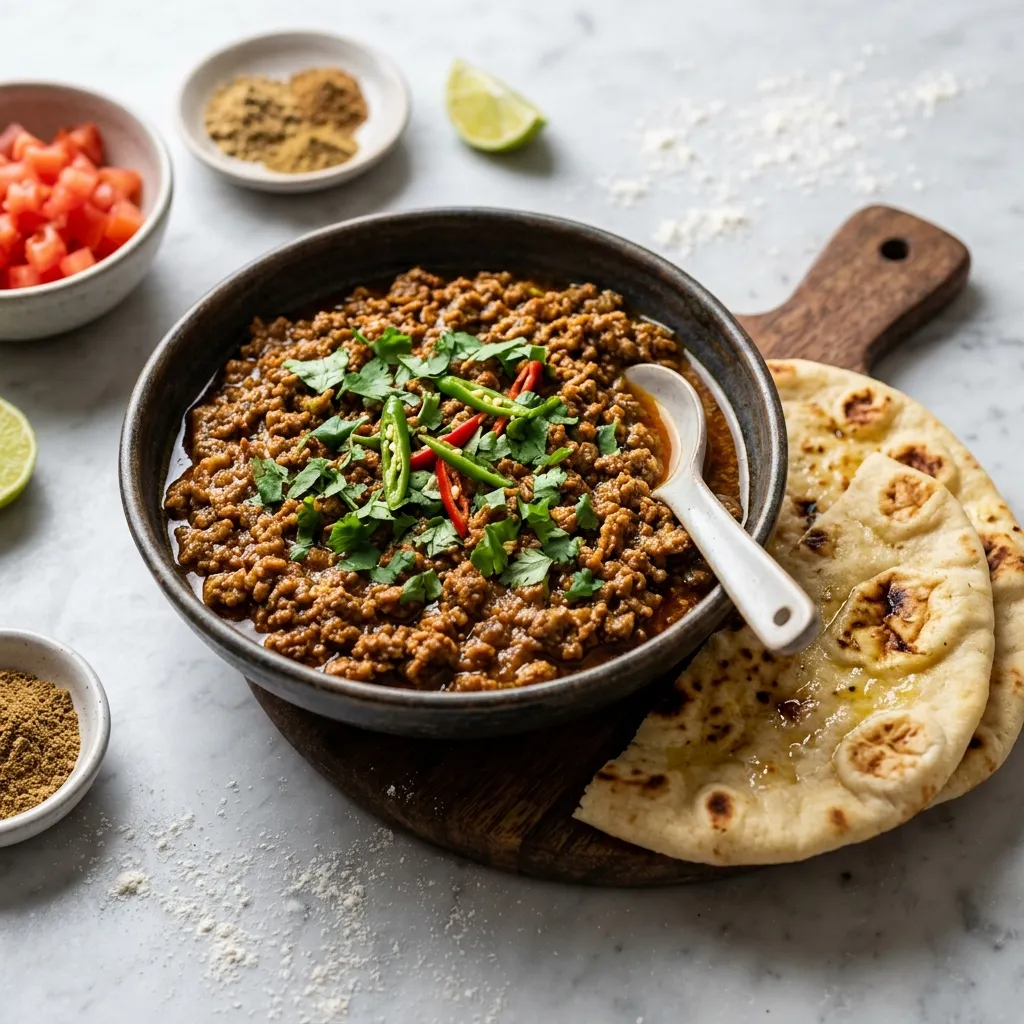 Indian Masala Kheema (Dry Spicy Minced Meat)