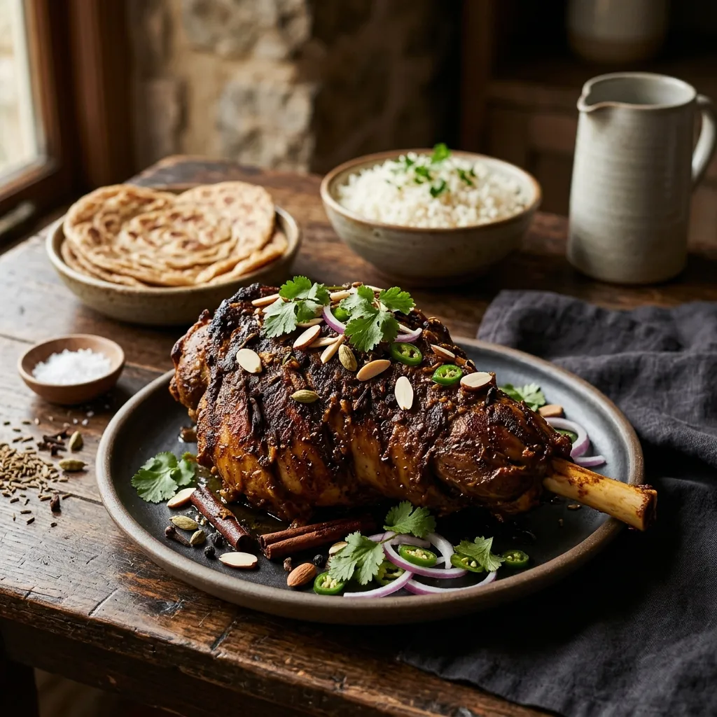 Indian Roast Leg of Lamb (Masala Raan) Recipe