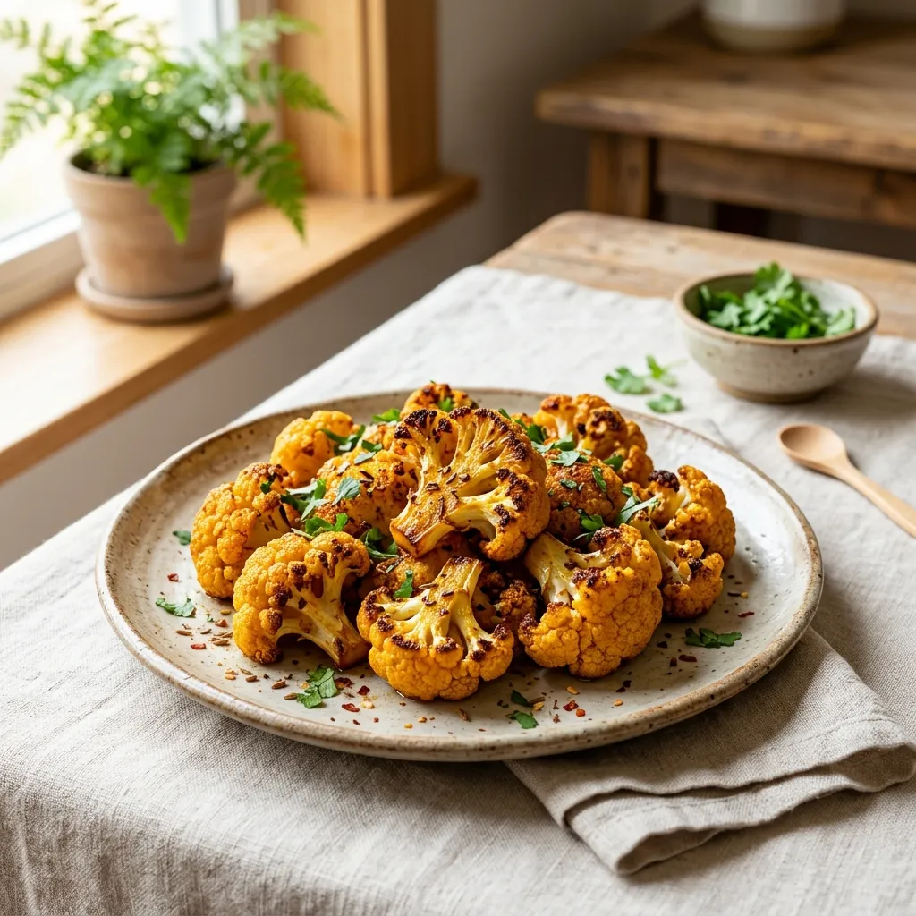 Indian Spice Roasted Cauliflower