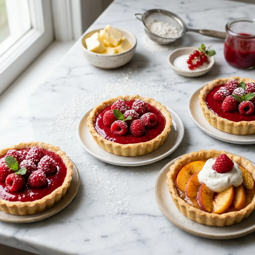 Individual Raspberry Tartlets