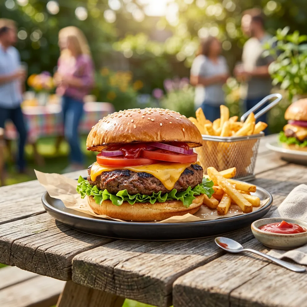 Indoor-Grilled Burger