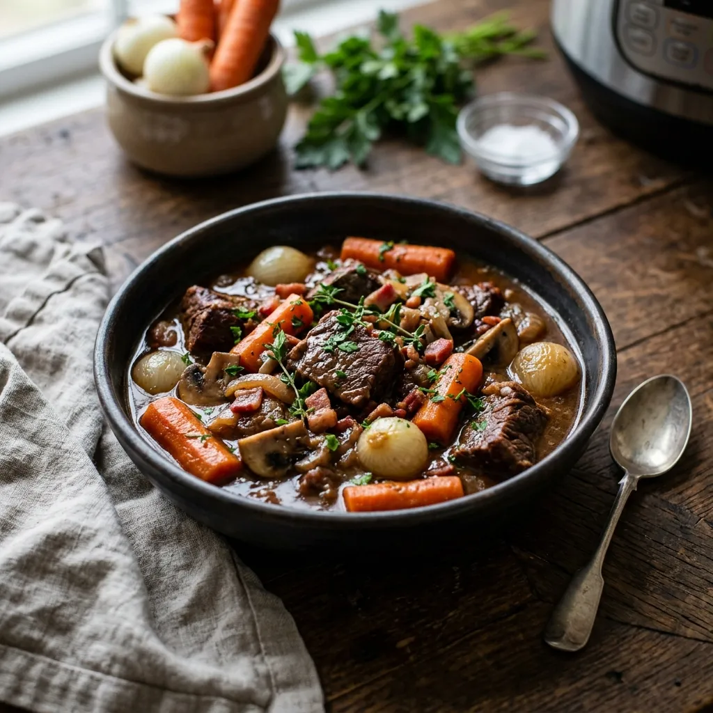Instant Pot Beef Bourguignon