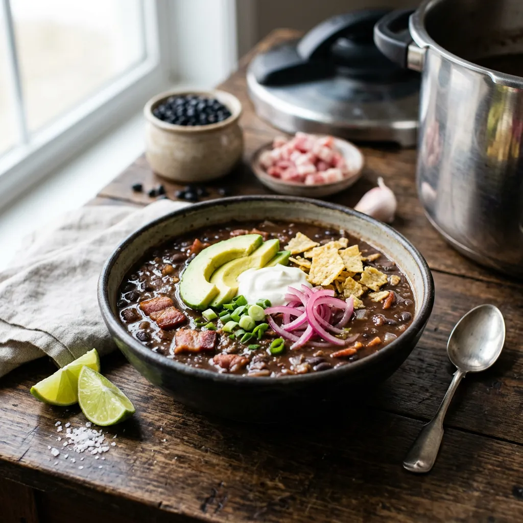 Instant Pot Black Bean Soup Recipe