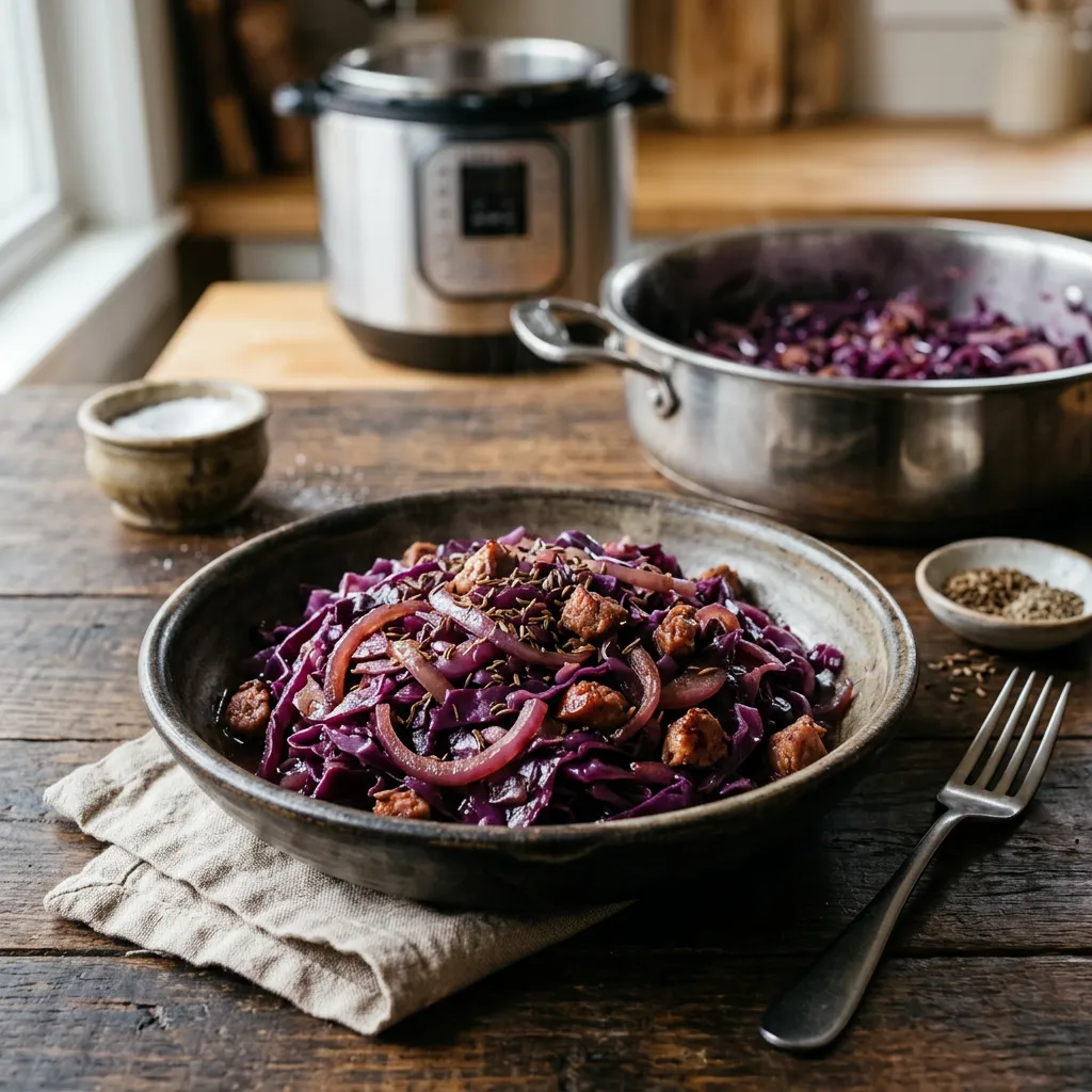 Instant Pot Braised Red Cabbage