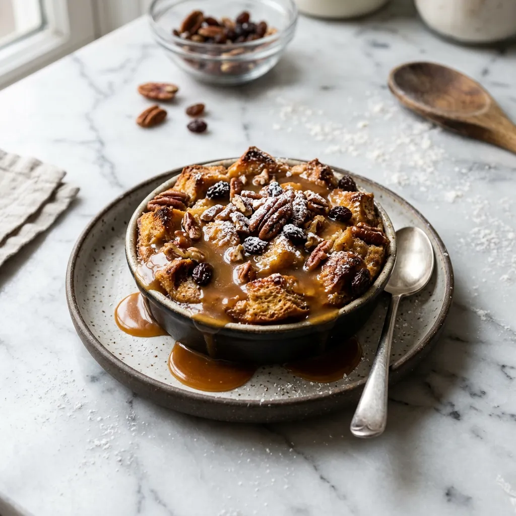 Instant Pot Bread Pudding With Bourbon Sauce