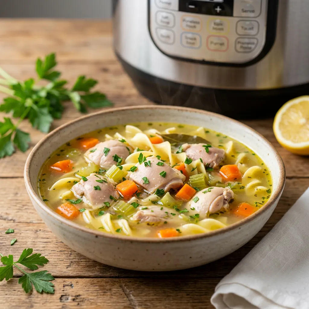 Instant Pot Chicken Noodle Soup Recipe