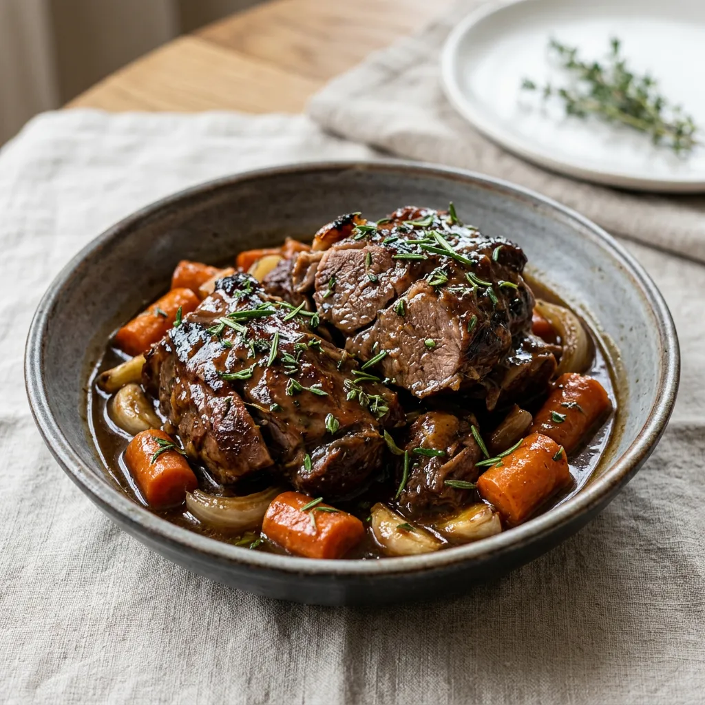 Finished Instant Pot Leg of Lamb dish