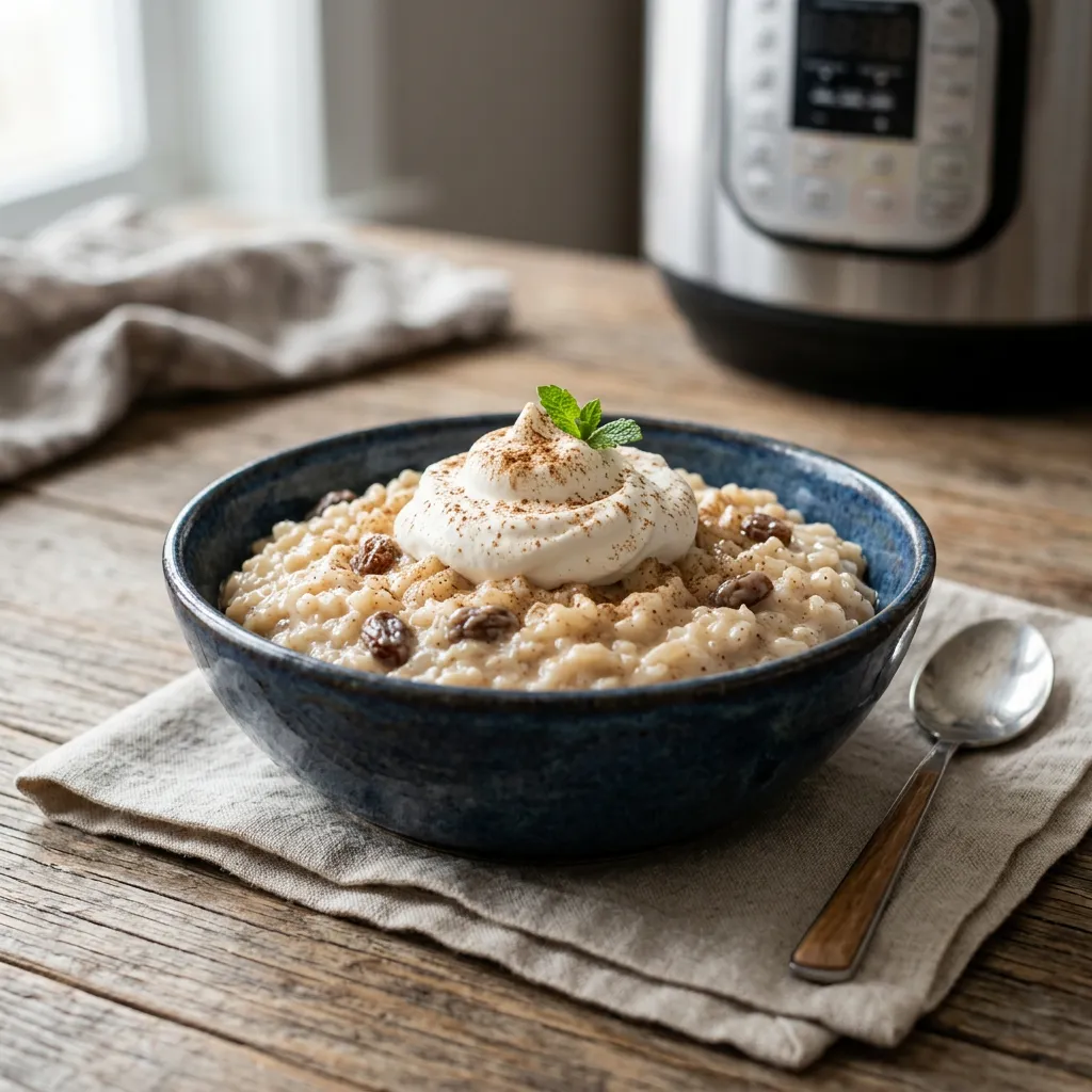 Instant Pot Rice Pudding Recipe