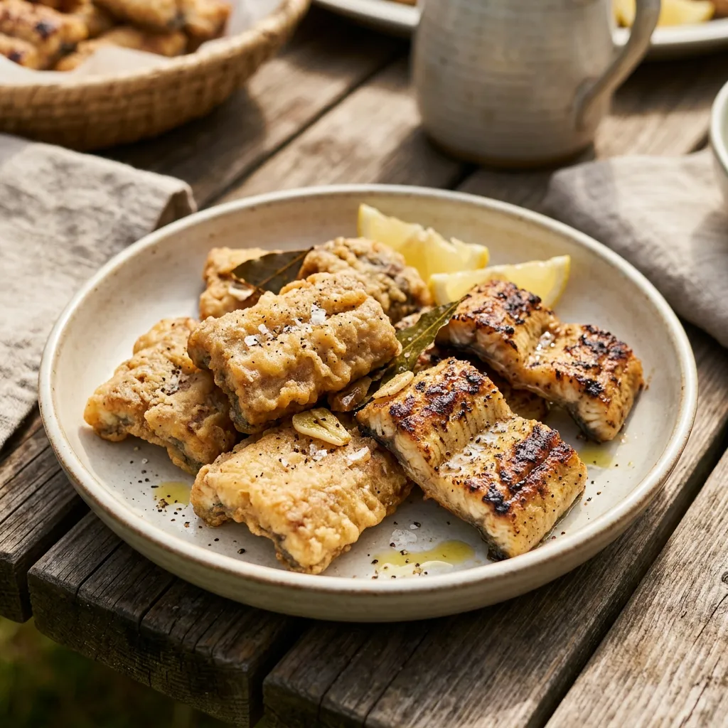Italian Fried or Grilled Eel Recipe (Capitone Grigliato o Fritto)