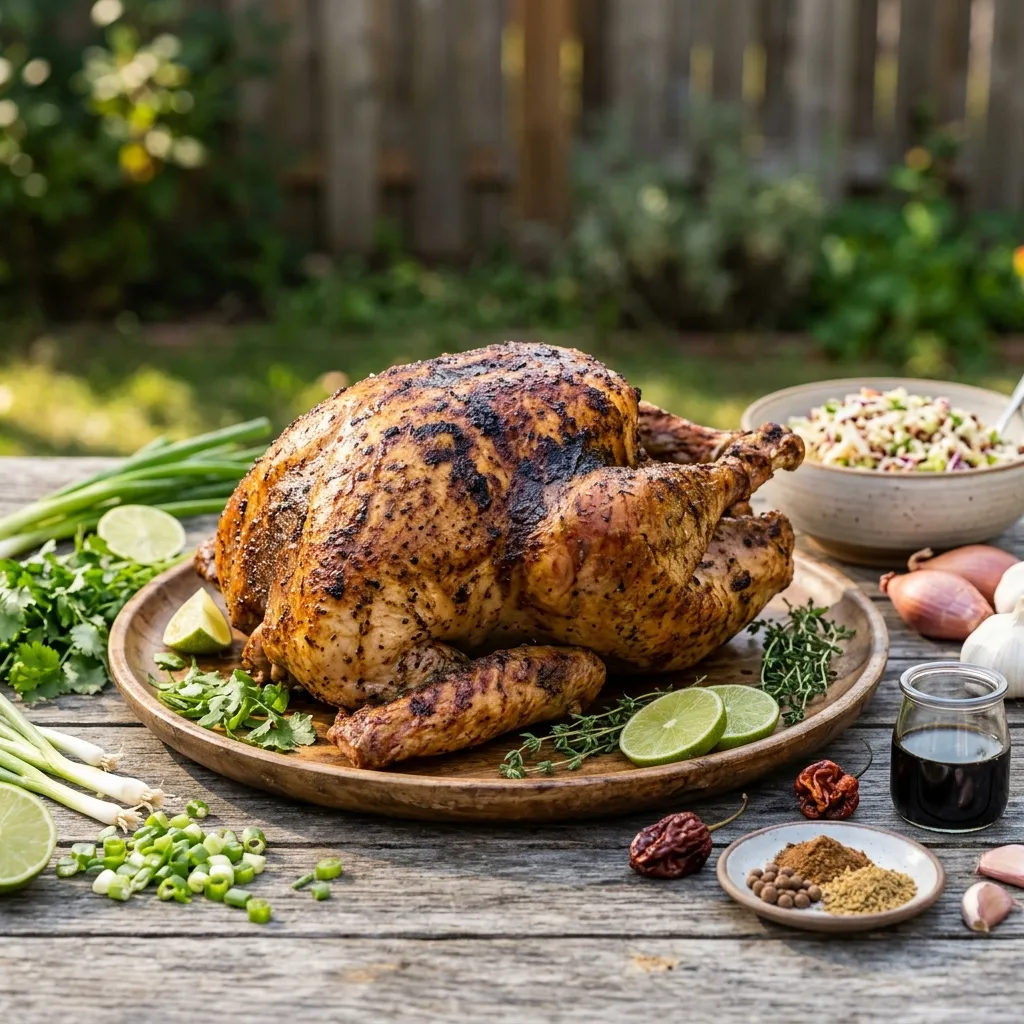 Jamaican Jerk Beer Can Turkey