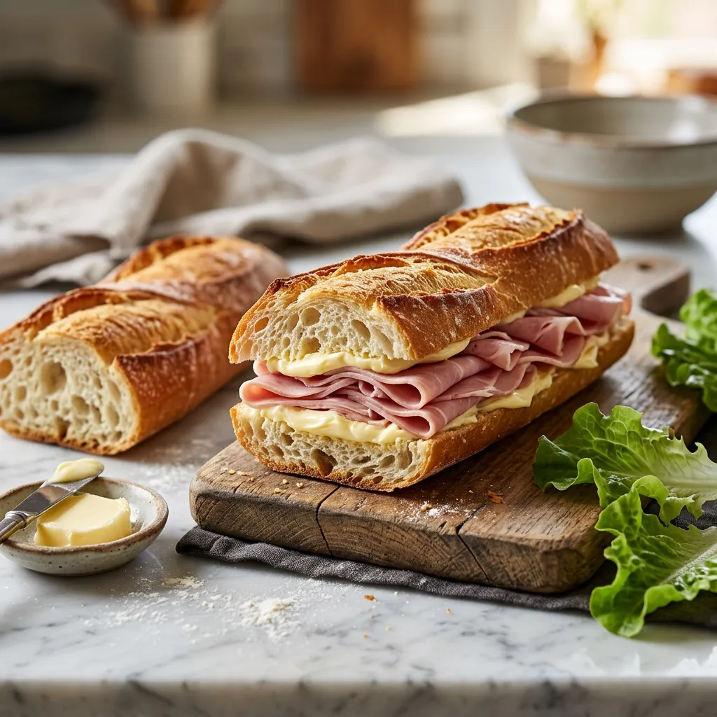 Jambon Beurre (Ham Butter Sandwich) Recipe