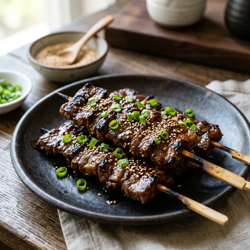 Japanese Beef Skewers (Kushiyaki)