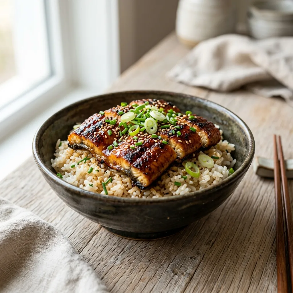 Japanese Broiled Unagi Eel With Rice