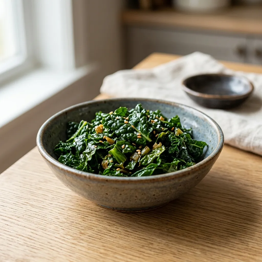 Japanese Kale Kobachi (Side Dish)