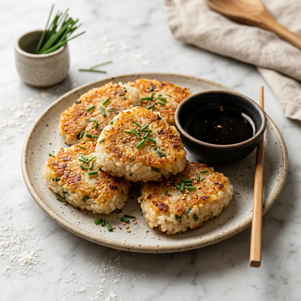 Japanese Pan-Fried Rice Cakes