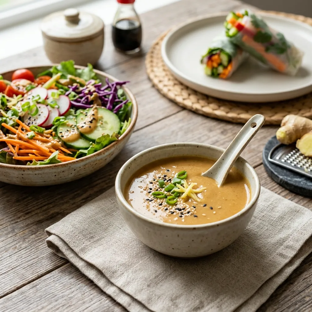 Japanese Vegan Miso Salad Dressing