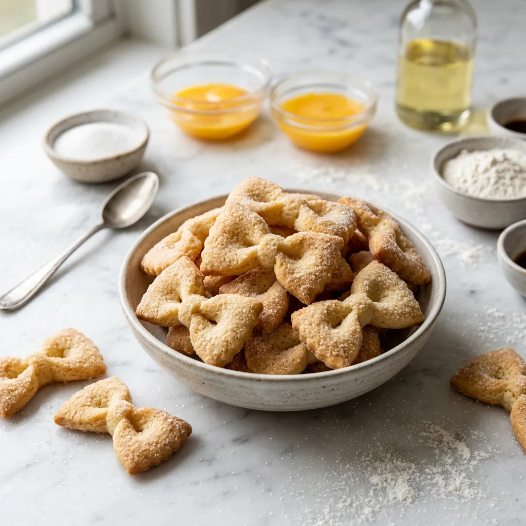 Jewish Bow Tie Cookies (Egg Kichel)
