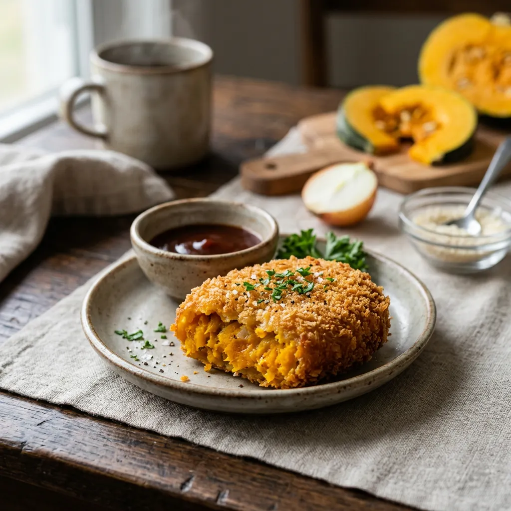 Kabocha Korokke: Japanese Pumpkin Croquette